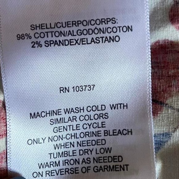 Donna Morgan Red and Blue CHERRY Dress Vintage Style! - Picture 7 of 7